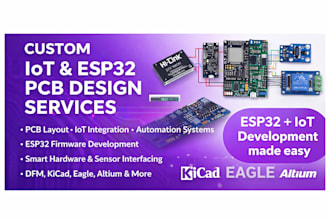 do pcb design, iot development , esp32, automation, embedded