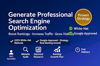 generate professional search engine optimization to boost rankings