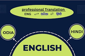 translate english to hindi and odia manually and accurately