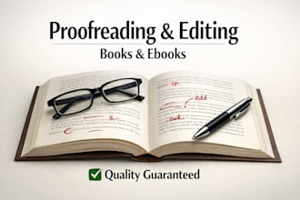 proofread and edit your book or ebook professionaly