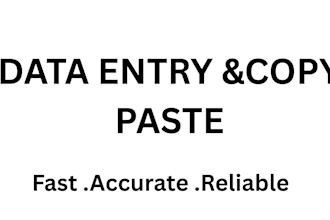 be your reliable virtual assistant for data entry and admin task