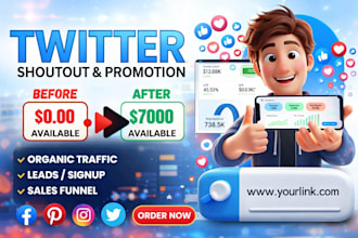 twitter shoutout, share, promote website links to 80m USA, UK, fb, ig audience