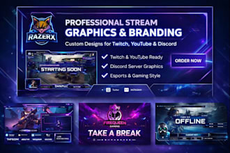 create premium stream overlays and graphics for gamers