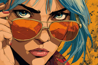 draw comic book illustration with comic book illustrator