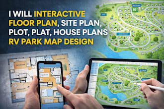 interactive floor plan site plan, plot, plat, house