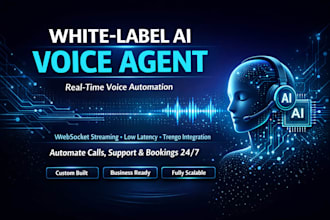 build custom white label ai voice agent, real time websocket, trengo integration