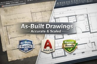 create accurate as built drawings from old plans or pdfs