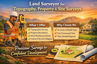 land surveyor for topography land surveyor accurate property and site surveys