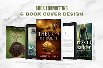 deliver an expert ebook and paperback formatting, book cover design