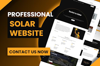 develop a professional solar company website on wordpress