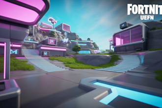 a custom fortnite uefn map using unreal engine verse
