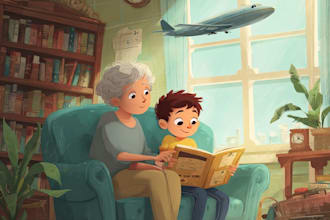 do children story book illustration for you