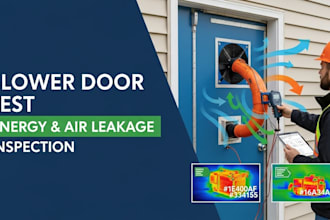 blower door test commercial residential energy inspection