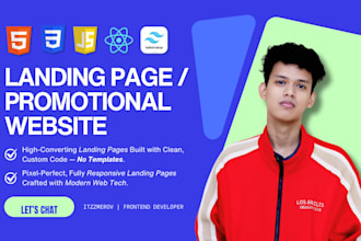 develop responsive landing page for you