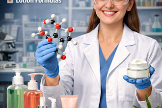 be your cosmetics chemist and formulate cosmetics, beauty creams, lotion formula