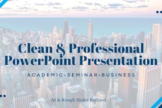 redesign and refine ai or messy powerpoint presentations professionally