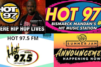 play and promote your song on hot 97 radio to big audience