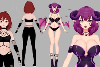 do vr chat avatar, 3d vroid model, furry booth model anime nsfw, sfw