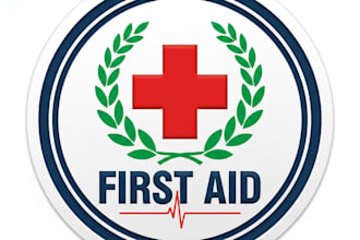 design a clear and professional first aid logo for your brand
