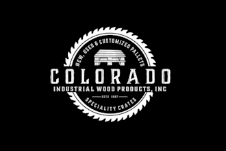 design monogram industry rustic wood work logo for your co