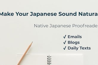 native japanese proofreader emails messages essays