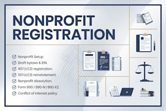 handle your non profit 501c3 registration, reinstatement, and dissolution
