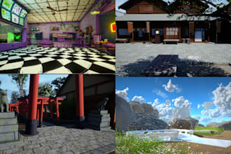 vrchat world vrchat environment stylized 3d level design