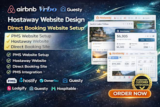 do hostaway, airbnb hostaway website design,  build direct booking website