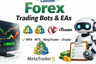 develop custom forex trading bot and eas for mt4 mt5 ninjatrader ctrader