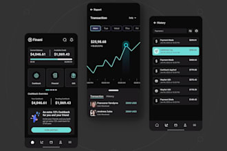 design and develop fintech app, banking app, finance app, payment app, cash app