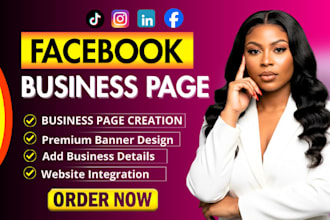 create and setup facebook business page