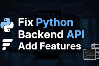 fix bugs or add features to your python fastapi backend API