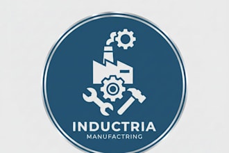 design a strong and professional factory logo for your brand