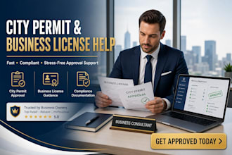 help you get city permit and local business license