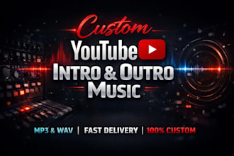 create a catchy youtube intro, outro, or custom jingle music