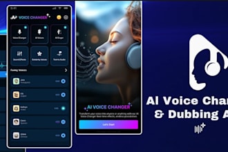 develop an ai voice changer and dubbing app with text to speech