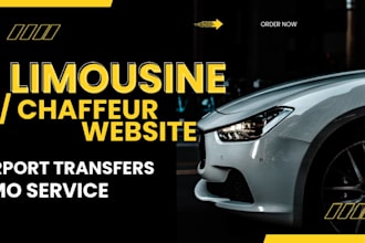 create chauffeur, limousine and taxi booking website