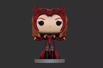 design 3d funko scarlett,3d articulated action figures,3d nendoroid figures,stl
