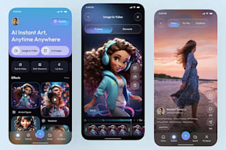 develop ai vide generator app, ai image generator, video editing app, ai app