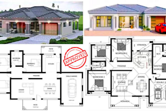 draft architectural plan in autocad floor plan construction renovation home plan