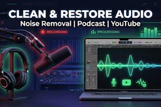 clean and restore audio for podcast or youtube