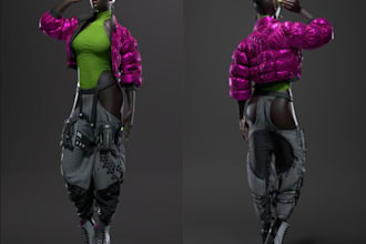 retexture 3d fashion character,nsfw model,splineik rig,avatar,3d mannequin,vrm