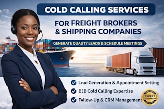 cold calling for shipping companies, freight brokers and dispatchers cold caller
