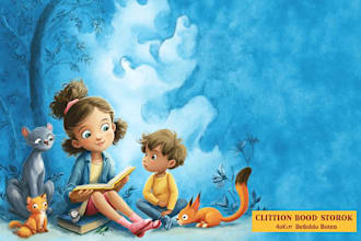 create christian and bible story illustrations for children