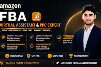 be your amazon fba virtual assistant for pl and PPC expert