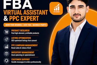 be your amazon fba virtual assistant for pl and PPC expert