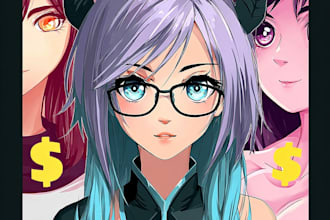 draw custom anime character for you