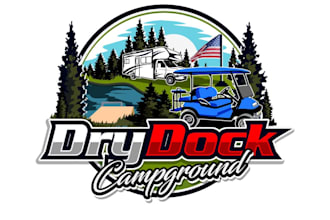 do eye catching campground logo