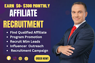 recruit niche influencers as affiliates to sell your product