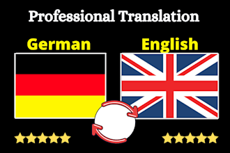 professionally translate english to german and german to english